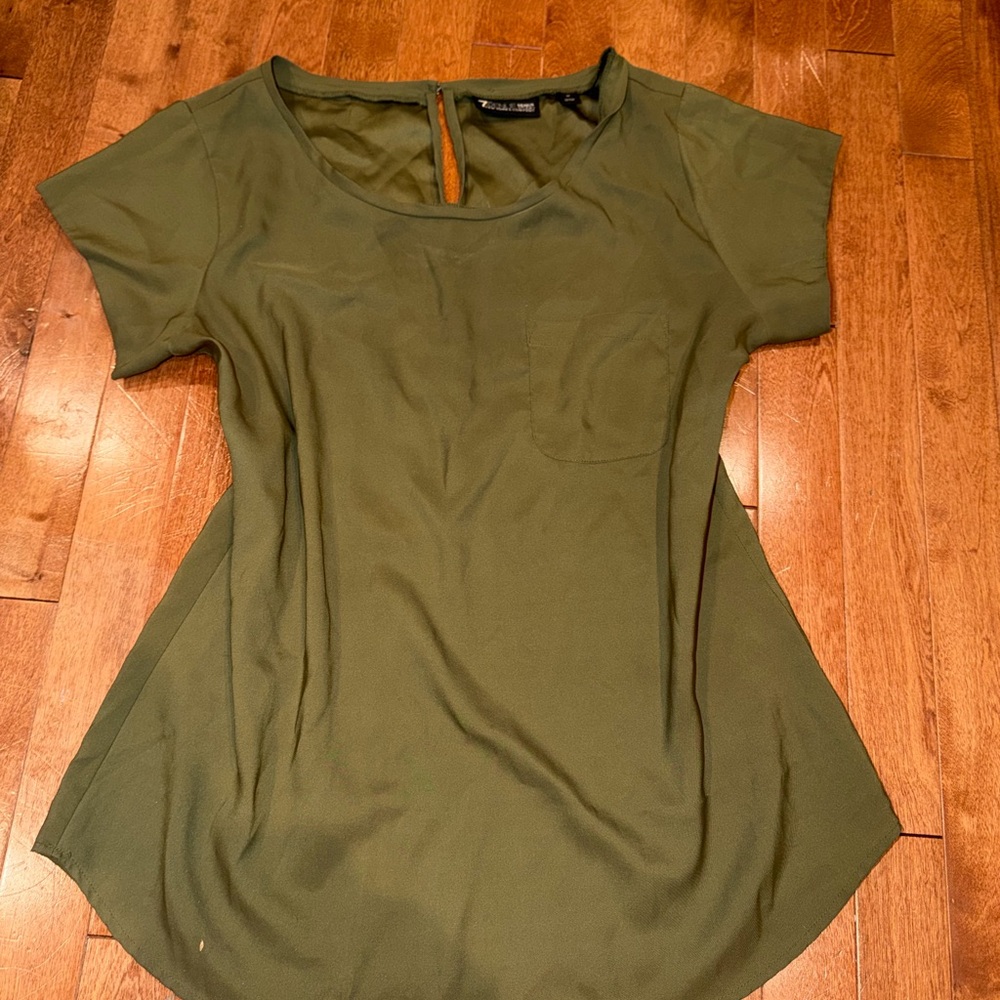 Olive Green Women's Top